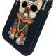 Nimmy iPhone 15 6.1" case black/black Glasses Cool Dog