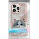 Nimmy iPhone 15 Pro 6.1" Case Pink Big Eyed Pet 2.0 Cat