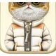 Nimmy case iPhone 15 Pro Max 6.7" khaki Cool&Cute 2.0 Cat