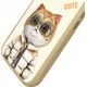 Nimmy iPhone 16 6.1" case khaki Cool&Cute 2.0 Cat