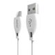 Dudao cable USB Type C 2.1A 1m white (L4T 1m white)