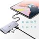 Choetech HUB-M15 HUB 9in1 USB-C/3xUSB 3.2 Gen 1 - card reader SD, TF - HDMI 4K 30Hz - VGA Full HD 60Hz - USB-C - RJ45 gray