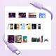 Joyroom S-CC100A14 USB-C/USB-C Cable 100W 1,2 m purple