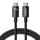 Baseus Tungsten Gold USB-C / USB-C cable 100W 1.5m (black)