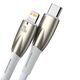 Baseus Glimmer USB-C/Lightning, 20W, 1m (white)