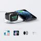 Choetech T317 Wireless Charger Qi 2in1 to phone/Apple Watch (MFI) USB-C white