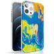 Kingxbar Watercolour Apple iPhone 12 Pro Max yellow-blue