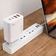 GaN Dudao A65EU wall charger 2xUSB-A, 2xUSB-C PD 65W white