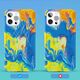 Kingxbar Watercolour Apple iPhone 12 Pro Max yellow-blue