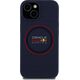 Red Bull RBHMP15S24SIILVR iPhone 15 6.1" Hard Case Navy Silicone Red Ring MagSafe