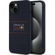 Red Bull RBHMP15S24SIHSRV iPhone 15 6.1" Hard Case Navy Silicone Horizontal Logo MagSafe