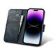 iCarer Oil Wax Wallet Anti-RFID 2in1 Apple iPhone 14 Pro Max blue