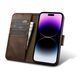 iCarer Oil Wax Wallet Anti-RFID 2in1 Apple iPhone 14 Pro brown