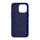 iCarer Litchi Premium Leather MagSafe Apple iPhone 14 Pro dark blue