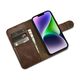 iCarer Oil Wax Wallet Anti-RFID 2in1 Apple iPhone 14 Plus / 15 Plus brown
