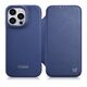 iCarer CE Premium Leather Folio MagSafe Apple iPhone 14 Pro blue