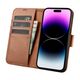 iCarer Wallet Anti-RFID 2in1 Apple iPhone 14 Pro brown