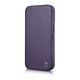 iCarer CE Premium Leather Folio MagSafe Apple iPhone 14 Plus / 15 Plus dark purple