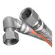Przewód elastyczny do gazu 1/2" w osłonie z PVC z kolankiem (GW-26-100)