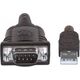 Kabel USB Manhattan USB-A - RS-232 0.45 m Przezroczysty (205153)