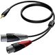 Kabel Procab Jack 3.5mm - XLR x2 1.5m czarny (CLA712/1.5)