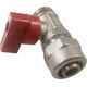 Hydroland Z.KUL.PEX.CZ ZAWÓR KULOWY Z DŁAWIKIEM MINI PEX 1/2GZX16X1/2" CZERWONY // PX-ZKW-MINI-PEX-C
