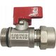 Hydroland Z.KUL.PEX.CZ ZAWÓR KULOWY Z DŁAWIKIEM MINI PEX 1/2GZX16X1/2" CZERWONY // PX-ZKW-MINI-PEX-C