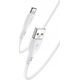 Kabel USB Yesido yesido Silikonowy Kabel CA119 18W USB-TC 1m 2A, WHITE / BIAŁY