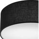 Lampa sufitowa Lamkur Lamkur Vivian 48444 plafon lampa sufitowa koło 1x60W E27 czarny/biały