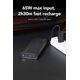 Powerbank Veger VEGER powerbank 25 000 mAh z wbudowanymi kablami Typ C / Lightning PD 130W TCE130 (W2503) czarny