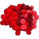 BREWIS Pompoms POM10 1cm κόκκινο (αποχρώσεις) 100 τεμ 8627249 5906190684257