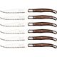 Laguiole Tradition Steak knives Laguiole Dark Wood SET 6 SdV