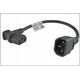 Kabel zasilający MicroConnect Power adapter C13 C14 angled