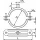 Niczuk Uchwyt pojedynczy DUO SKR z gumą 4'' (108-115mm) [ 25 ]