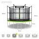 Trampolina ogrodowa Zipro Jump Pro z siatką wewnętrzną 10FT 312cm