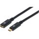 Kabel USB Manhattan USB-C - USB-C 1 m Czarny (355681)