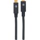 Kabel USB Manhattan USB-C - USB-C 1 m Czarny (355681)