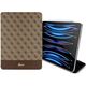 Etui na tablet Guess Etui Guess GUFCP12PS4SGW Apple iPad Pro 12.9 2020/2021/2022 (4., 5. i 6. generacji) brązowy/brown 4G Stripe Allover