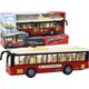 LeanToys Autobus Na Baterie Światła Dźwięki Czerwony Miejski  1:16