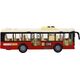 LeanToys Autobus Na Baterie Światła Dźwięki Czerwony Miejski  1:16