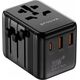 Przejściówka Wtyczka Gniazdo Adapter Podróżny USA UK EU 2x USB 1x USB-C 20W