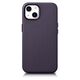 iCarer Case Leather MagSafe Apple iPhone 14 dark purple