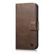 iCarer Oil Wax Wallet Anti-RFID 2in1 Apple iPhone 14 brown