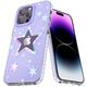 Kingxbar Heart Star Apple iPhone 14 Plus / 15 Plus purple star