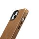 iCarer Oil Wax Premium Leather MagSafe Apple iPhone 14 light brown