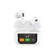 TWS Dudao U19 Bluetooth 5.3 wireless in-ear headphones with LED display white