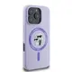 Case Karl Lagerfeld KLHMP16XSCMKCRHU Apple iPhone 16 Pro Max hardcase Silicone Karl&Choupette Heads Ring MagSafe purple