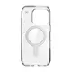 Speck Presidio Perfect-Clear ClickLock & MagSafe Apple iPhone 16 Pro (Clear / Chrome Finish / Serene Silver)