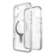 Case Speck Presidio Perfect-Clear ClickLock & MagSafe Apple iPhone 16 Plus (Clear / Chrome Finish / Serene Silver)