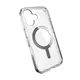 Case Speck Presidio Perfect-Clear MagSafe Apple iPhone 16 (Clear / Chrome Finish / Serene Silver)